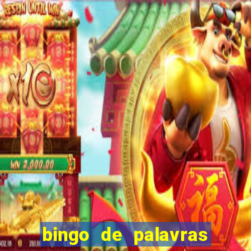 bingo de palavras cha de bebe