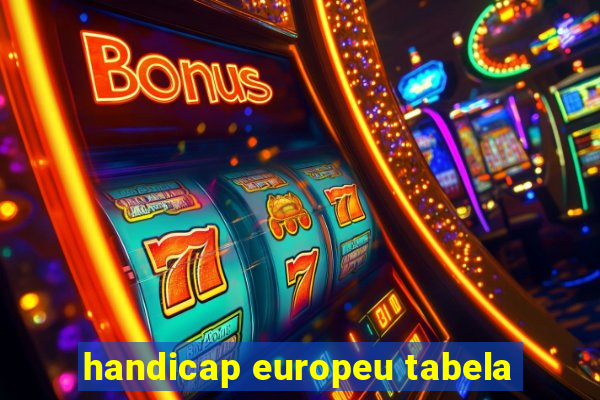 handicap europeu tabela