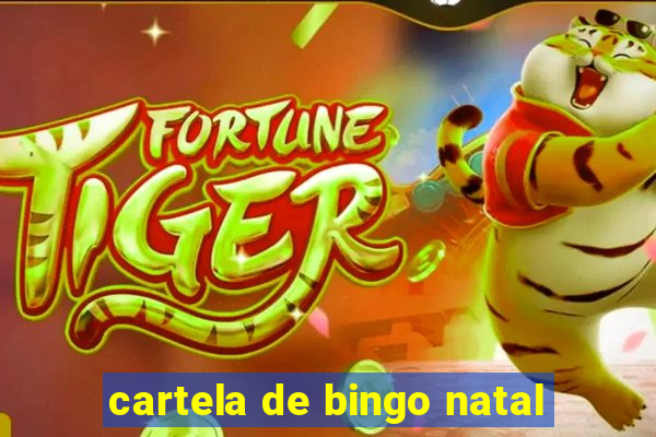 cartela de bingo natal