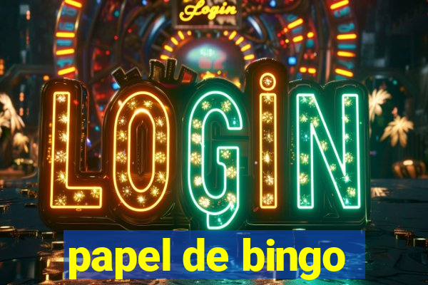 papel de bingo