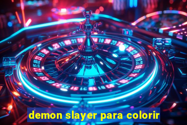 demon slayer para colorir