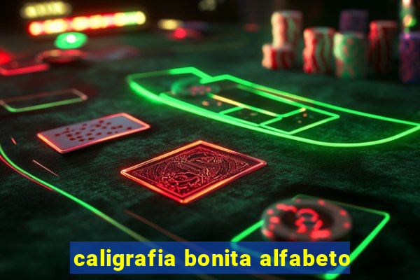 caligrafia bonita alfabeto