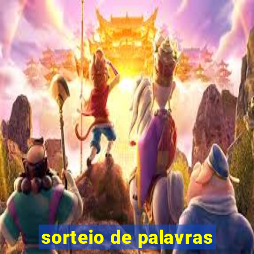 sorteio de palavras